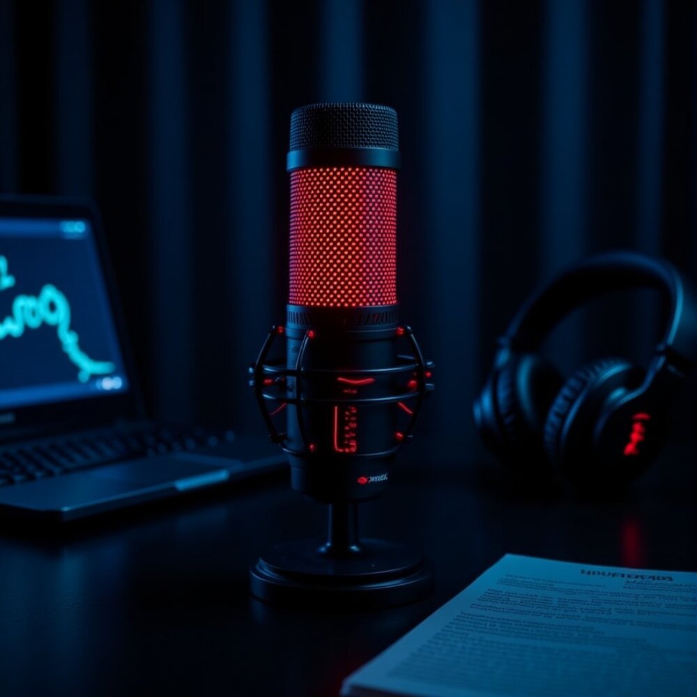 HyperX Quadcast Gaming Microphone with Pop Filter